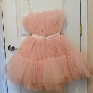 Giambattista x H&M Kendall Jenner Tulle Pink Dress